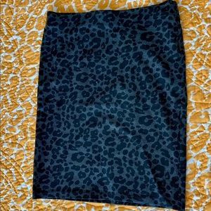 NWT Loft Leopard Pencil skirt - XXS Petite